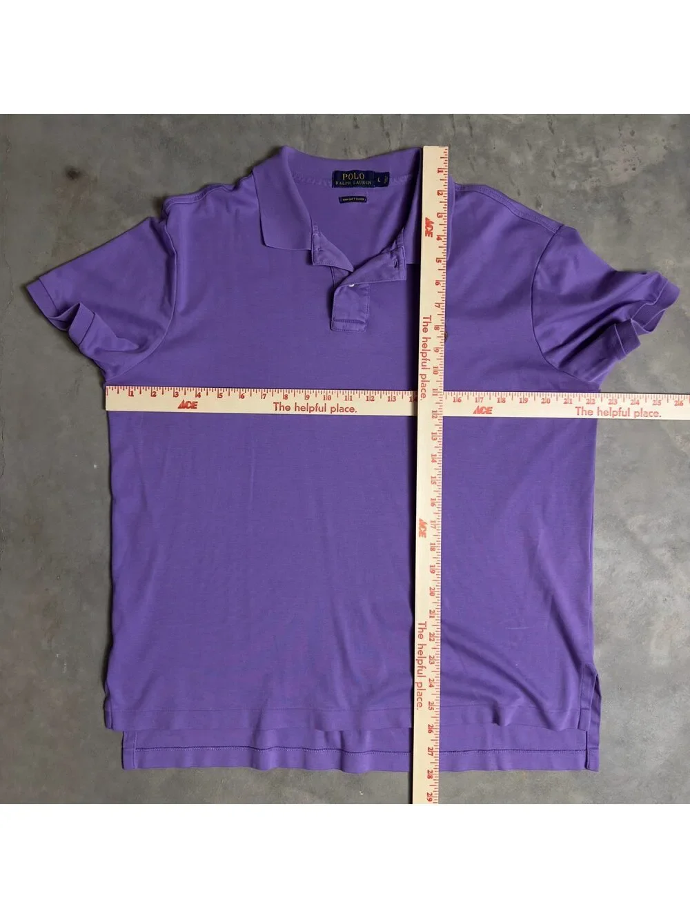 Polo Ralph Lauren Purple Polo Mens L Pima Cotton